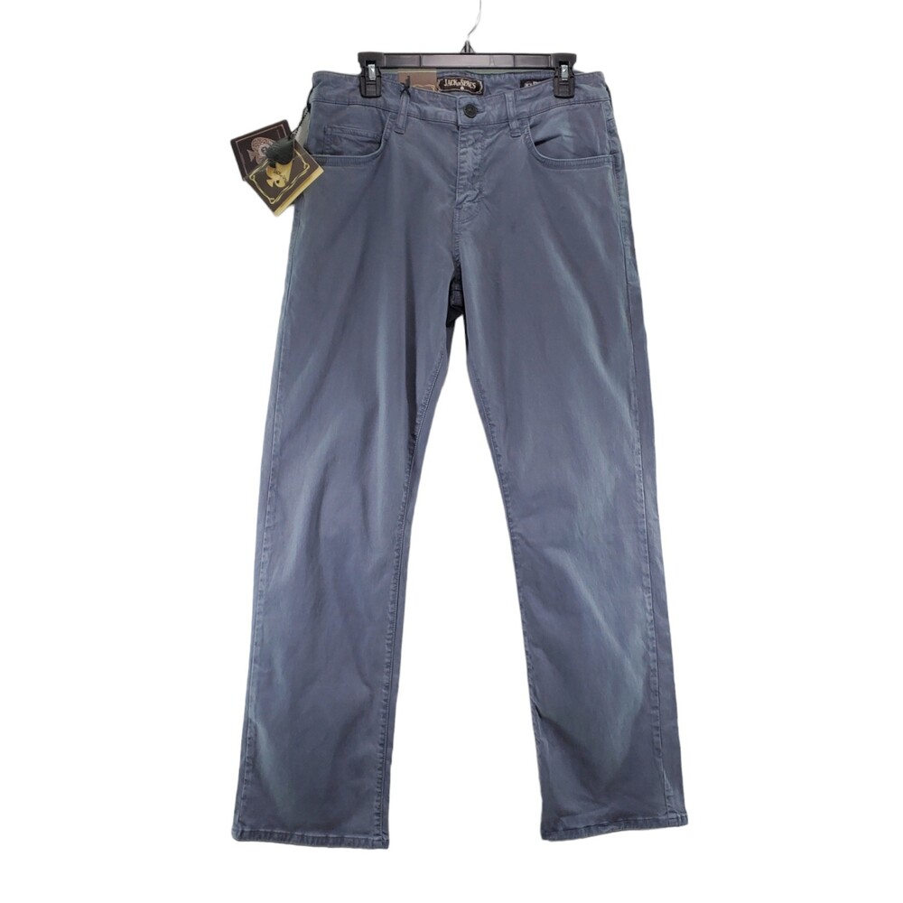 NWT Jack of Spades High Roller Comfort Fit Straight Leg Blue Grey 32x32 Trouser